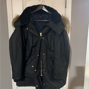 J. Crew Black Parka